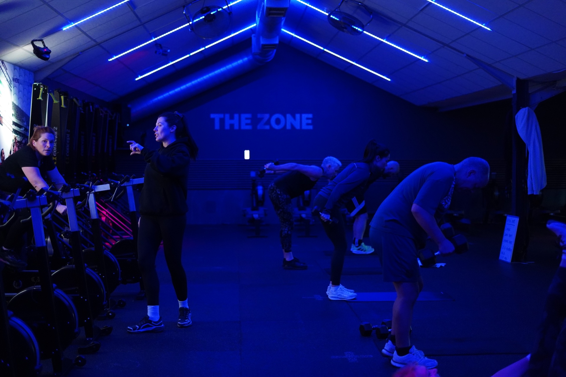 Endurance training class at The Zone Neston