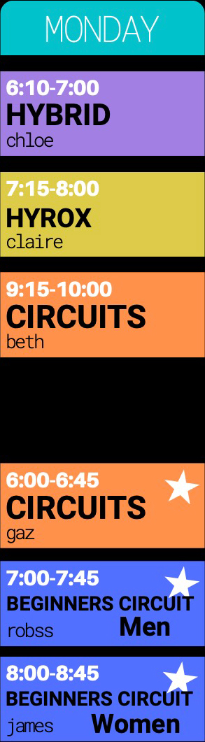 Timetable